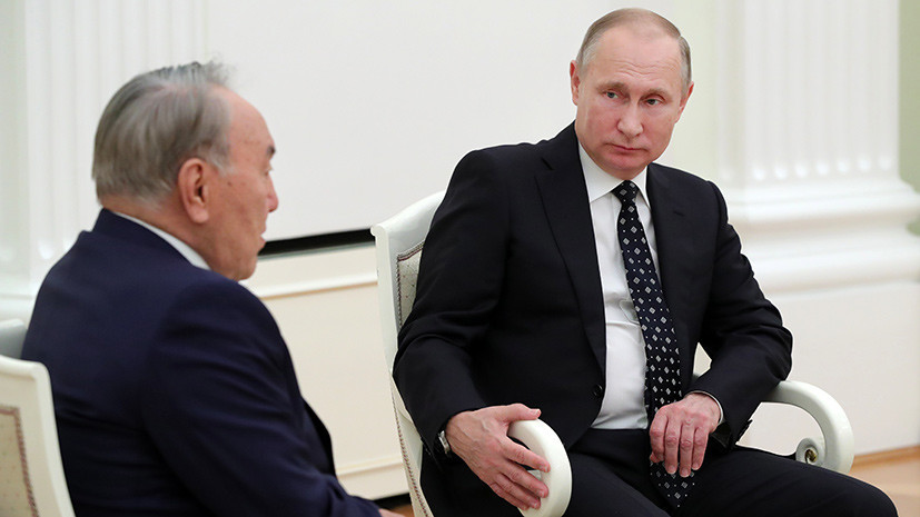 Путин и Назарбаев осудили удары США и союзников по Сирии