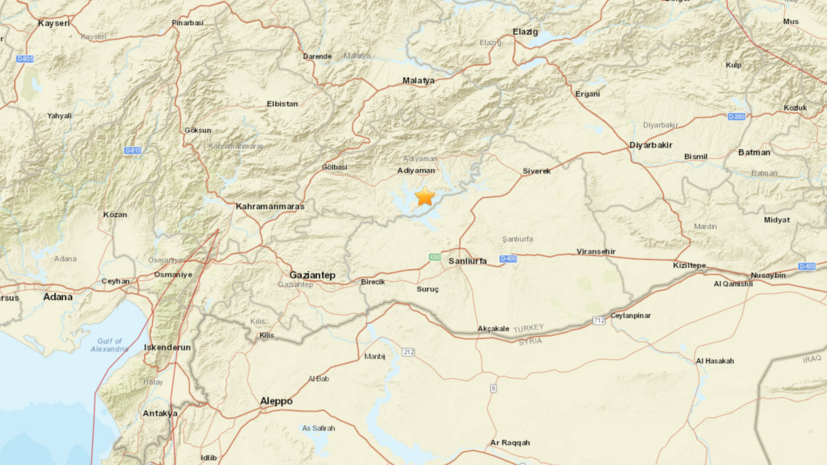 Около 40 человек пострадали при землетрясении на юго-востоке Турции