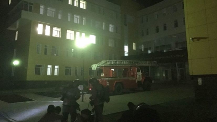 МЧС: более 230 человек эвакуировали из-за пожара в роддоме в Уфе 