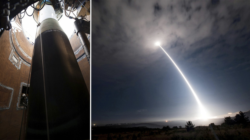 США испытали баллистическую ракету  Minuteman III, способную нести ядерный заряд 