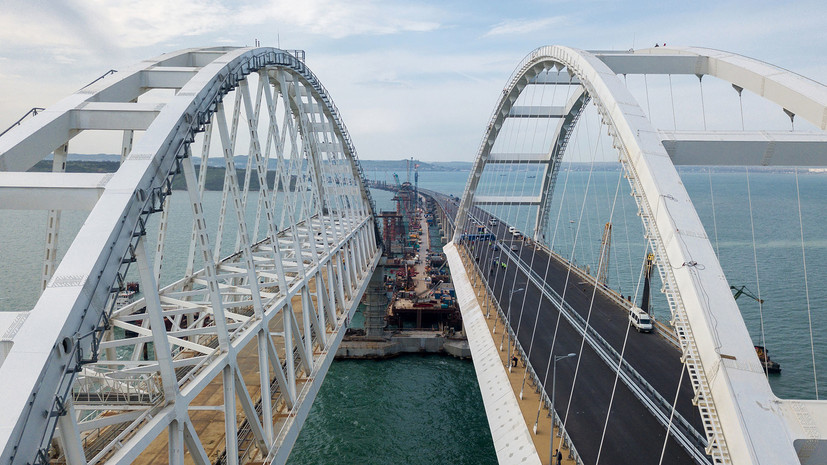 Автомобильное движение по Крымскому мосту откроется во второй половине мая