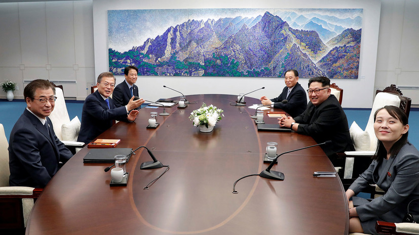 Завершился первый раунд переговоров между главами КНДР и Южной Кореи
