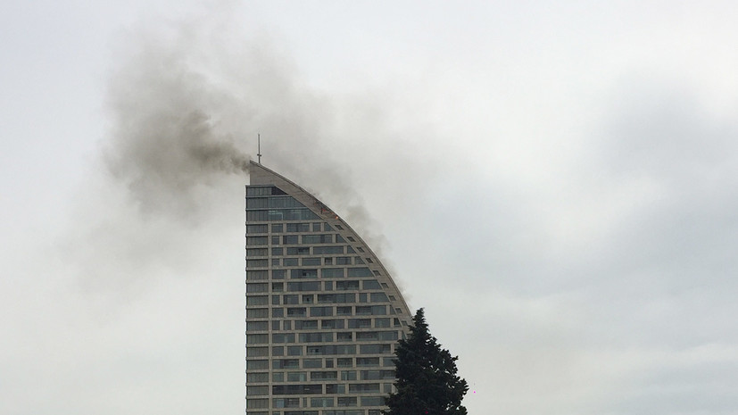 СМИ сообщили о пожаре в здании Trump Tower в Баку