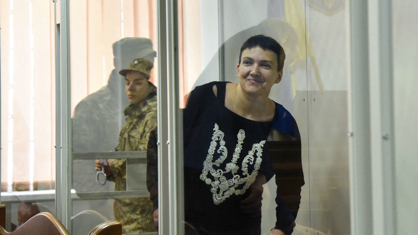 Вера Савченко устроила акцию поддержки сестры в Киеве