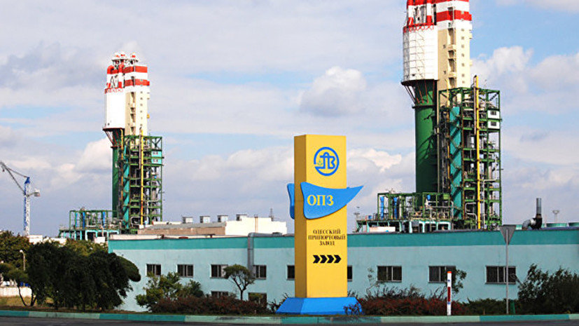Одесский припортовый завод полностью остановил работу из-за прекращения поставок газа