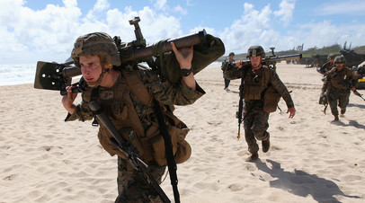 Бойцы Корпуса морской пехоты США