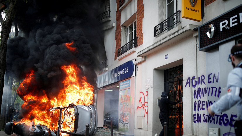 Глава МВД Франции заявил, что полиция разыскивает организаторов беспорядков в Париже