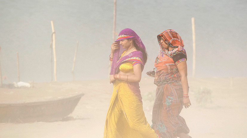 Число погибших из-за песчаной бури в Индии возросло до 109