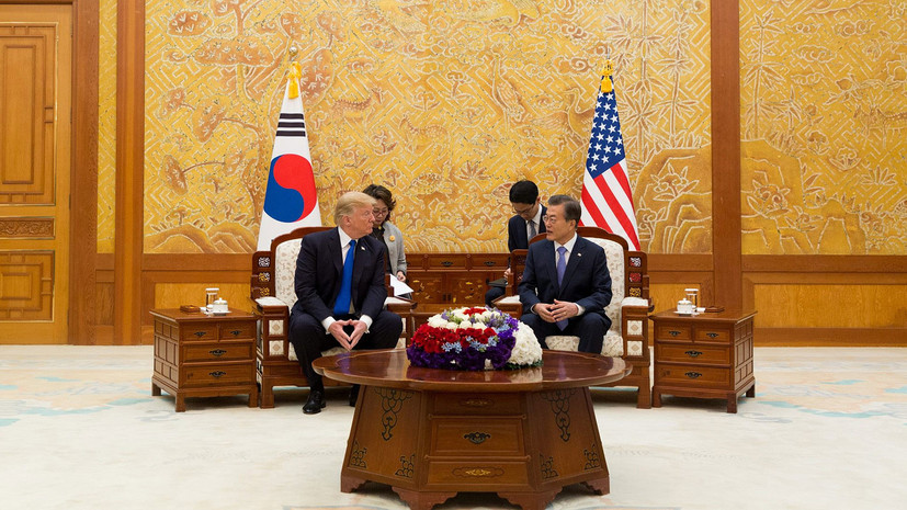 Трамп и президент Южной Кореи проведут встречу перед саммитом КНДР — США