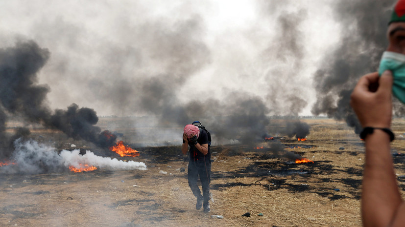 Не менее 80 палестинцев пострадали в стычках на границах сектора Газа