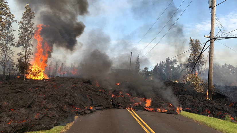 Число сгоревших из-за активности вулкана Килауэа на Гавайях домов возросло до 30