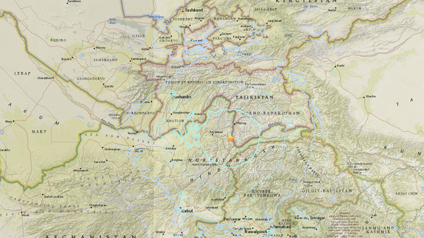 Землетрясение магнитудой 6,2 произошло на севере Афганистана