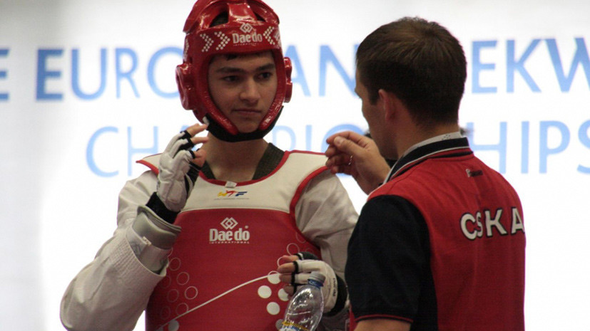 Россиянин Гагиев завоевал серебро в весе до 54 кг на ЧЕ по тхэквондо в Казани
