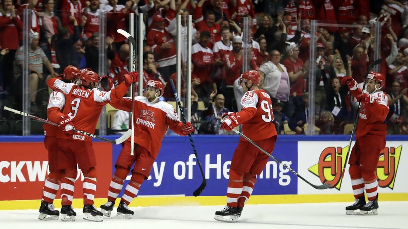 Сборная Дании обыграла команду Норвегии в матче чемпионата мира по хоккею