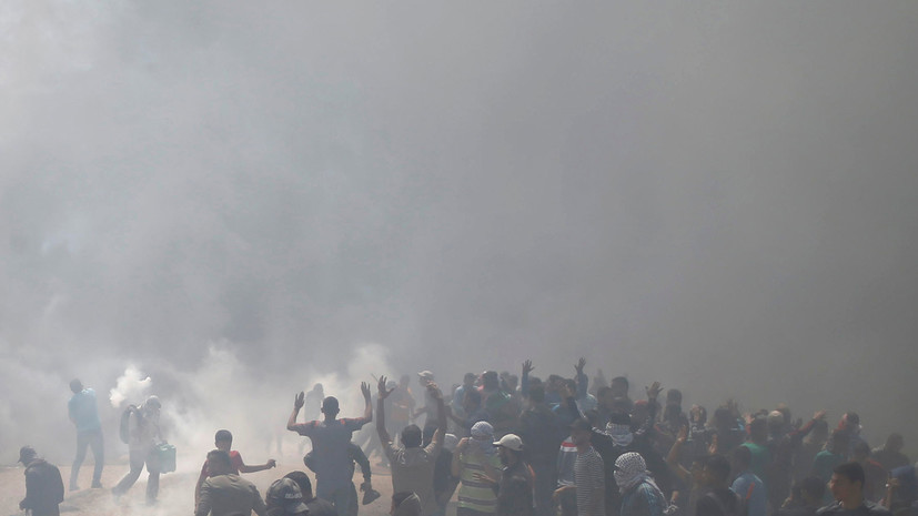 В секторе Газа в ходе протестов из-за открытия посольства США в Иерусалиме погиб палестинец