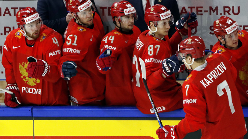 Сборная России выигрывает у Швеции после первого периода матча ЧМ по хоккею