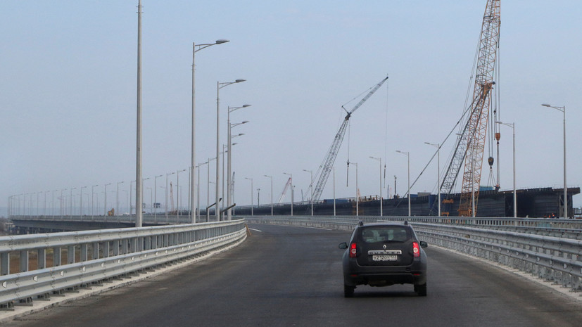 По Крымскому мосту за час проехало более 1,1 тысячи транспортных средств