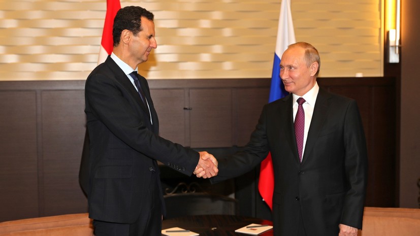 Путин встретился с Асадом в Сочи