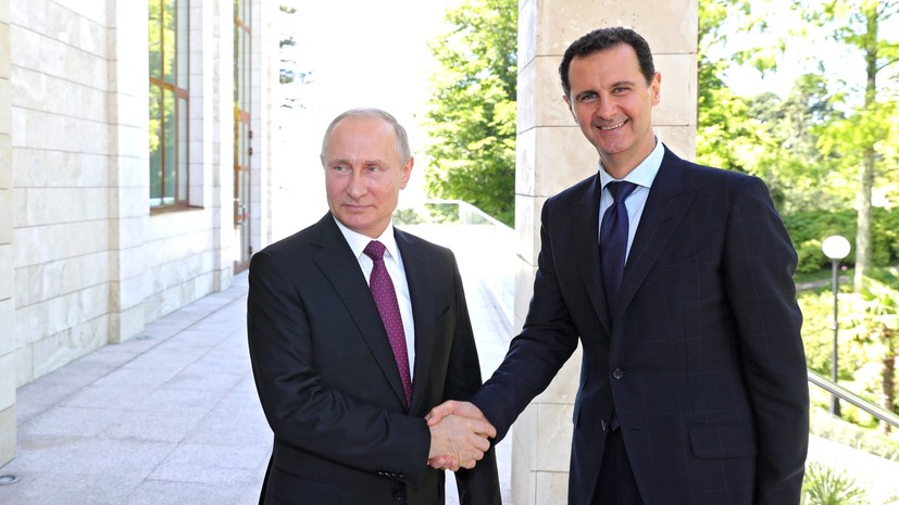 Асад заверил Путина в поддержке политического процесса в Сирии