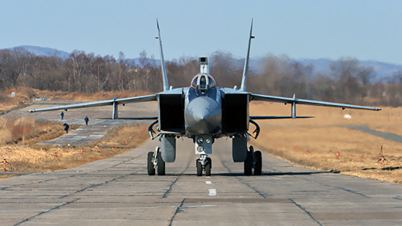 На аэродроме под Пермью загорелся самолёт МиГ-31
