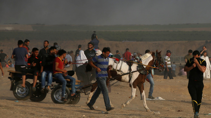 Около тысячи палестинцев принимают участие в столкновениях с войсками Израиля