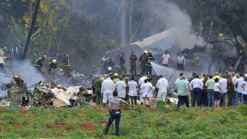 СМИ: На борту разбившегося на Кубе самолёта находились 104 человека