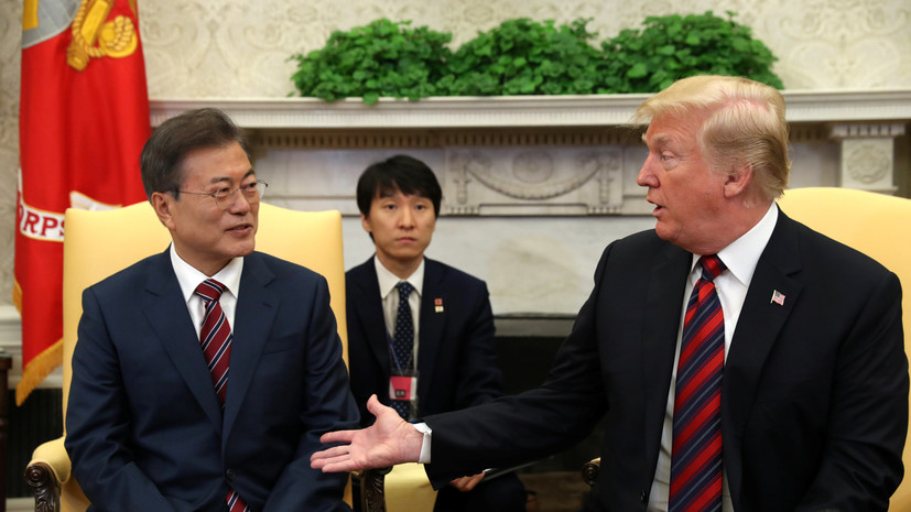 Трамп встретился с лидером Южной Кореи в Белом доме