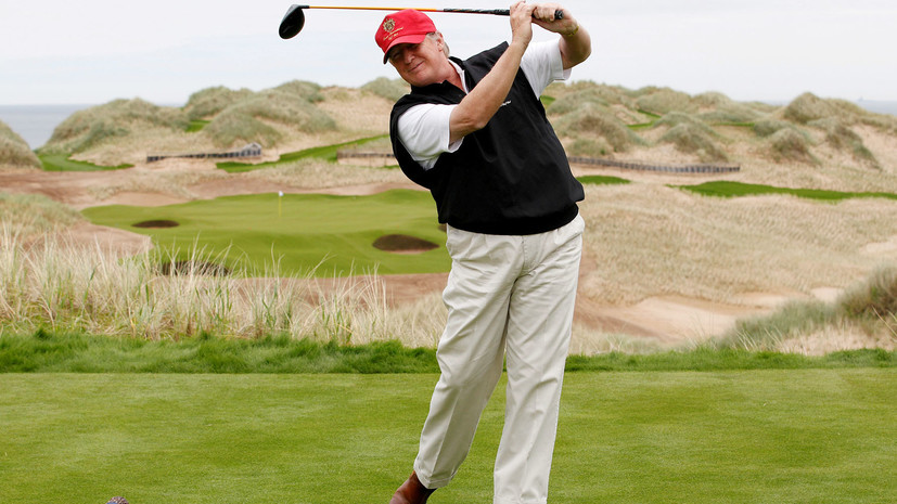 СМИ: Трамп может задержаться в Британии для игры в гольф