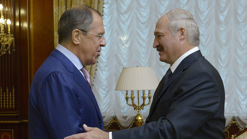 Лавров проведёт встречу с Лукашенко во время визита в Минск 