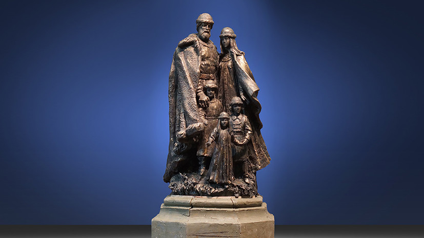 Представлен эскиз первого в России памятника святым Петру и Февронии с детьми
