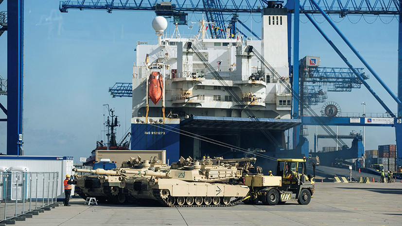 США перебрасывают в польский порт Гдыня военную технику
