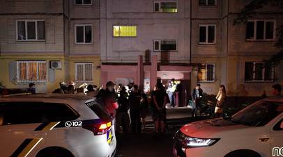 Украинская полиция у дома Аркадия Бабченко