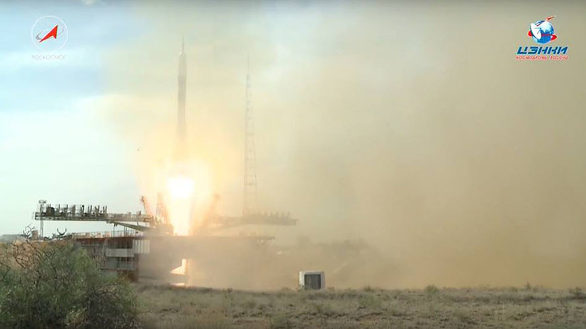 Ракета «Союз-ФГ» с кораблём «Союз МС-09» стартовала с Байконура
