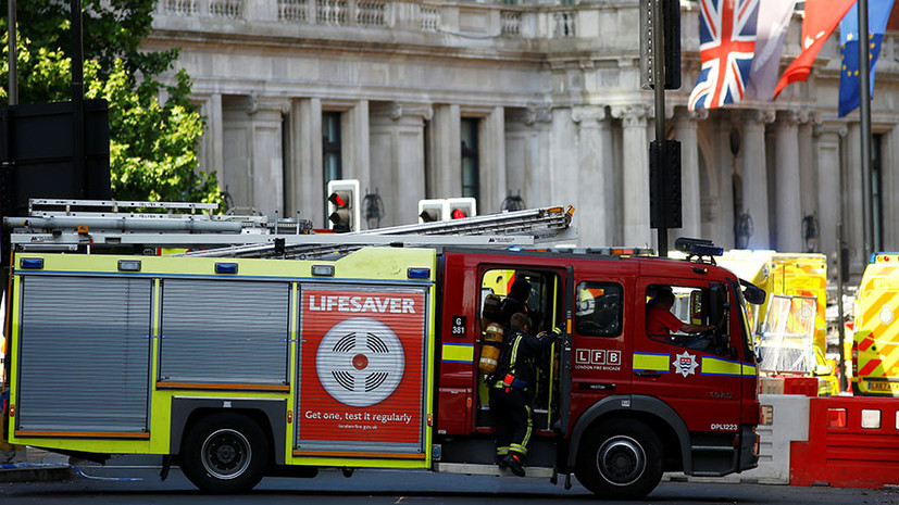 В известном лондонском отеле начался сильный пожар