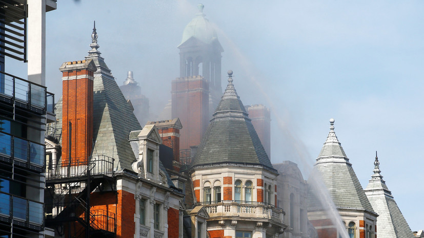Пожар в отеле Лондона локализован