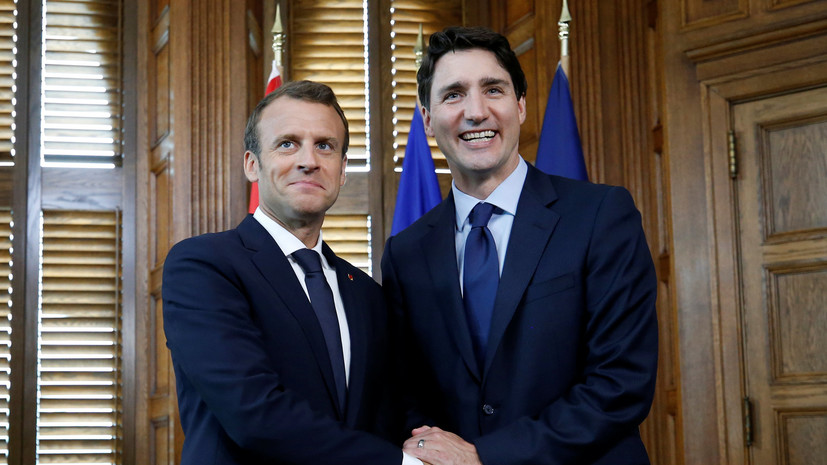 Макрон и Трюдо обсудили создание франко-канадского совета по обороне