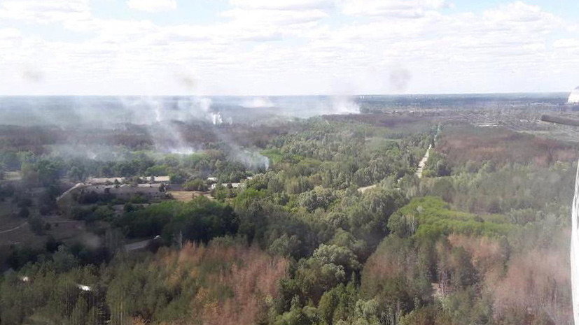 В чернобыльской зоне снова возник пожар