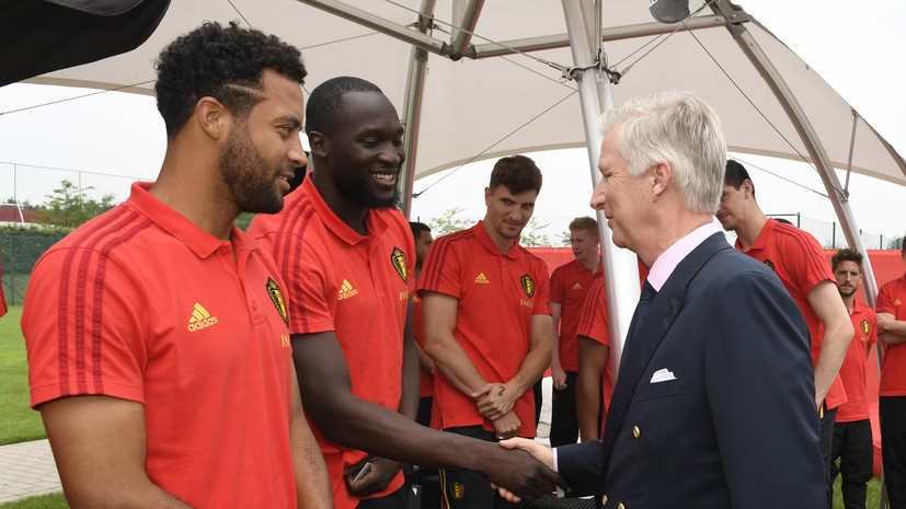 Король Бельгии встретился с футболистами национальной команды перед ЧМ-2018