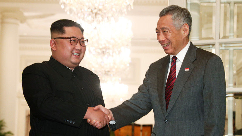 Ким Чен Ын встретился с премьером Сингапура