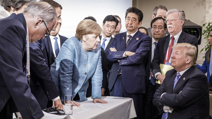 В бундестаге заявили, что Трамп устроил катастрофу на саммите G7