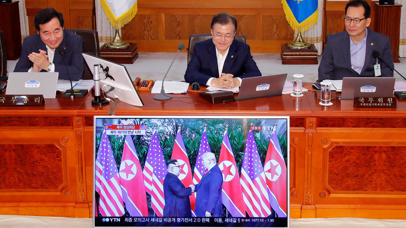 Президент Южной Кореи провёл телефонный разговор с Трампом по итогам саммита КНДР — США