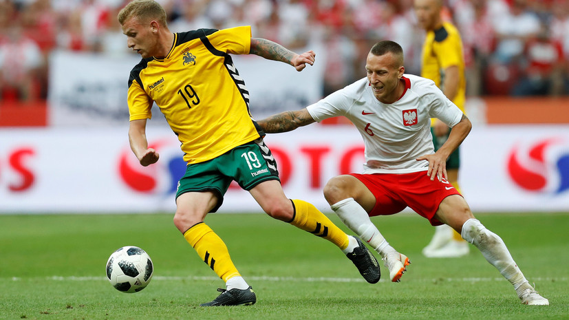 Сборная Польши разгромила команду Литвы в контрольном матче перед ЧМ-2018