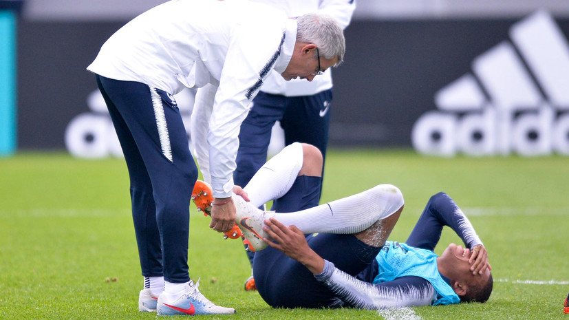 Футболист сборной Франции Мбаппе рассказал о своём повреждении, полученном на тренировке