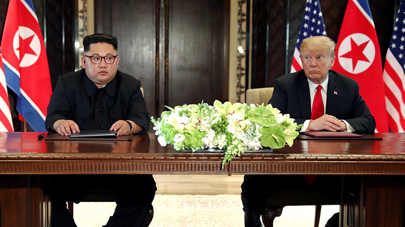 Песков: встреча Трампа и Ким Чен Ына способствует разрядке напряжённости