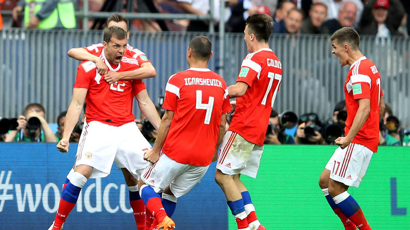 Дзюба забил гол за сборную России спустя минуту после выхода на замену