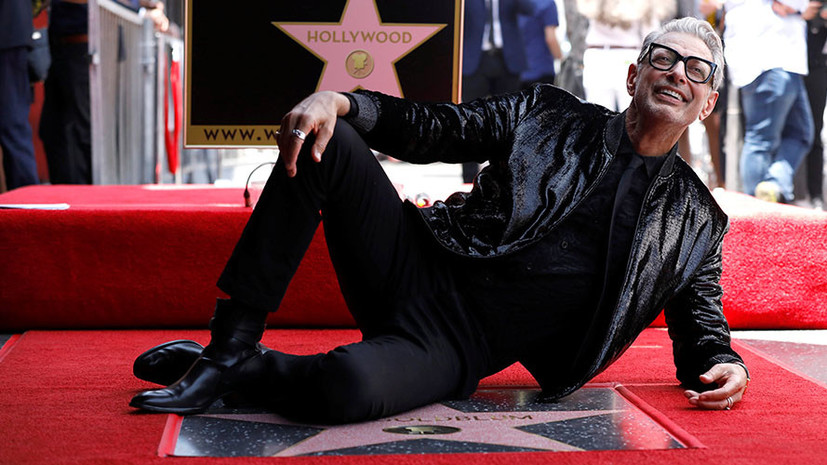 Американский актёр Джефф Голдблюм получил звезду на «Аллее славы» Голливуда
