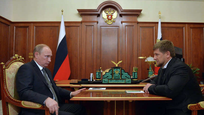 Путин обсудил с Кадыровым вопросы развития Чечни