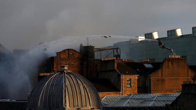Пожарные локализовали пожар в Школе искусств Глазго