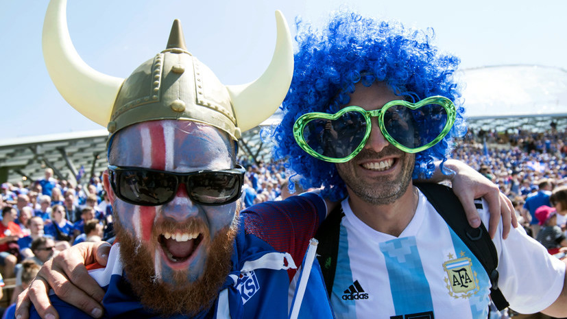 «Покажите нам вашего Месси»: как болельщики Исландии и Аргентины поддерживали свои команды