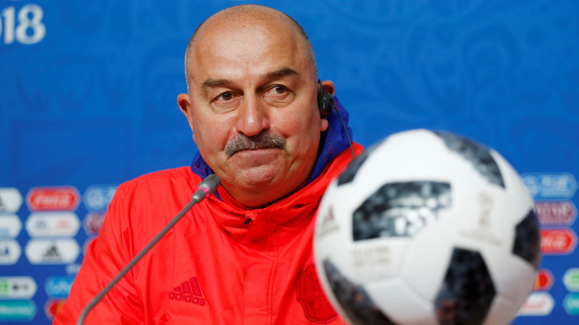 Черчесов ответил на вопрос, кто сыграет в нападении сборной России в матче ЧМ-2018 с Египтом